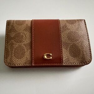 Coach Signature Slim Card Case
